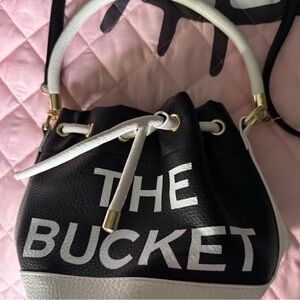 Bucket Bag Black and White